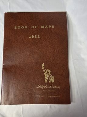 Rand McNally‎ Book of Maps 1982 by Liberty Glass Company - Brown Cover